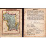 Middlesex Engraved Hand Coloured George IV Antique Map & Text.