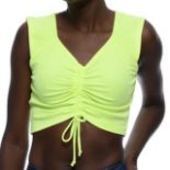 5X Women's Green Crop-tops