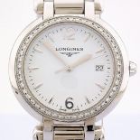 Longines / Primaluna Diamonds - Lady's Steel Wristwatch