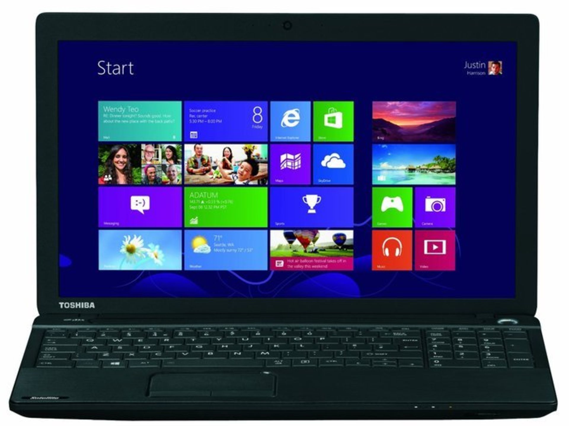 Toshiba Satellite PRO C50 Windows 10 Pro 15” Intel Core i3-3120M 4GB DDR3 500GB HD Office