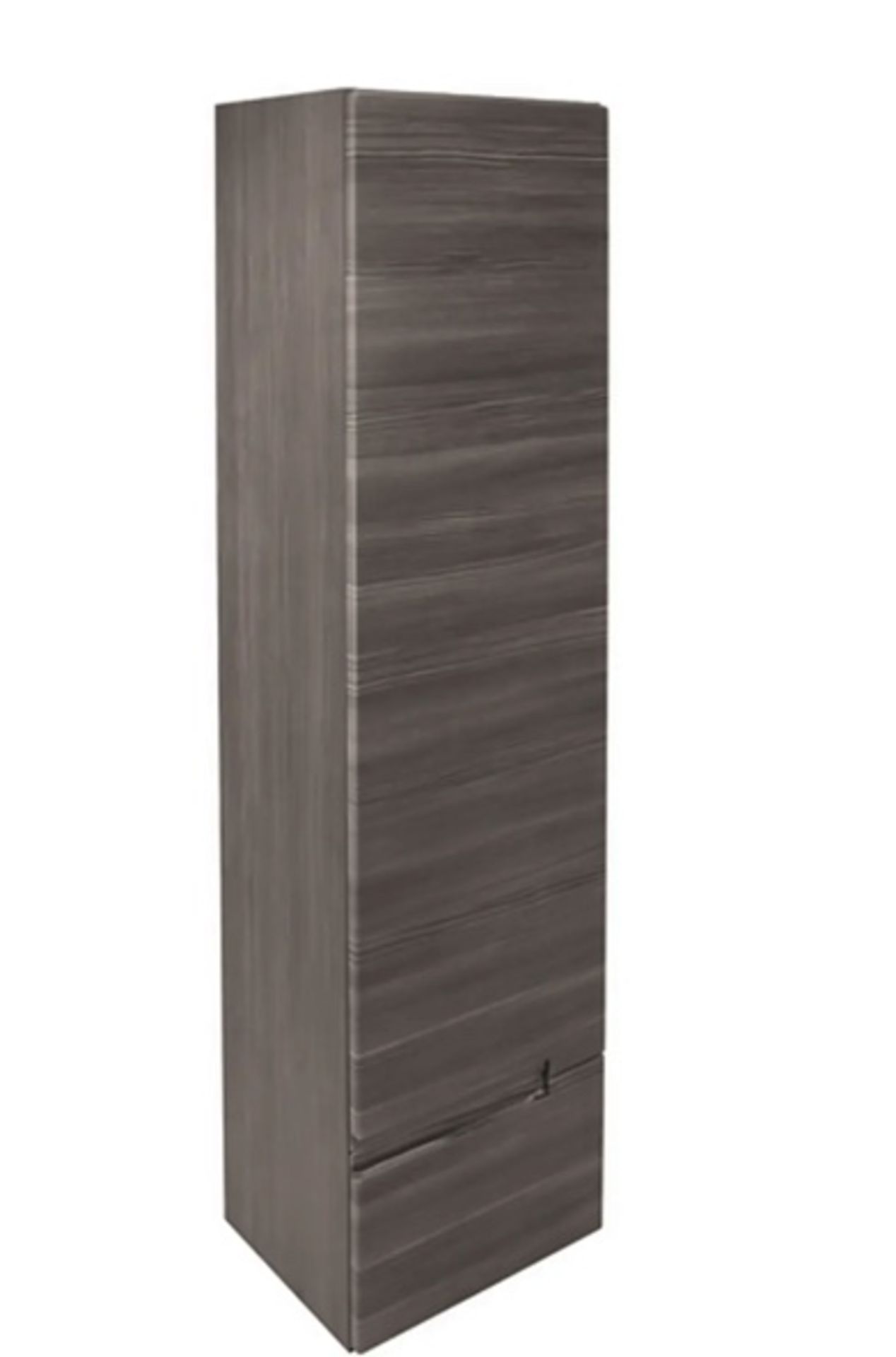 Brand New Boxed Vermont Tall Wall Hung Storage Unit - Right Hand - Grey Avola RRP £350 **No Vat**