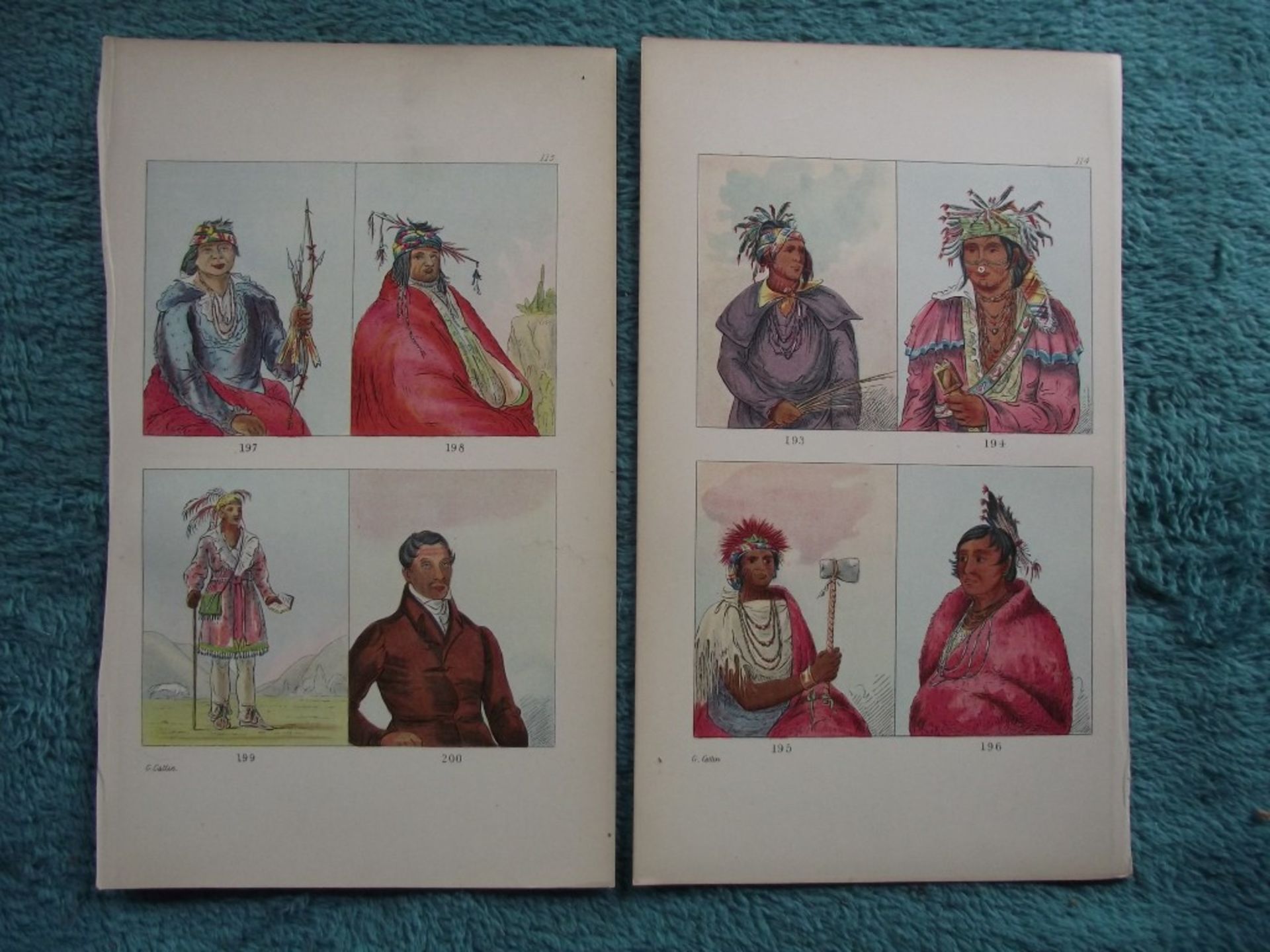 65 X book plates - George Catlin - Illustrations of the North American Indians - Circa 1876 - Image 22 of 40