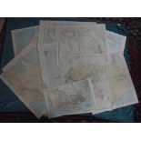 9 X Antique Edward Standford's London Atlas Maps - Australia - World - Circa 1880's