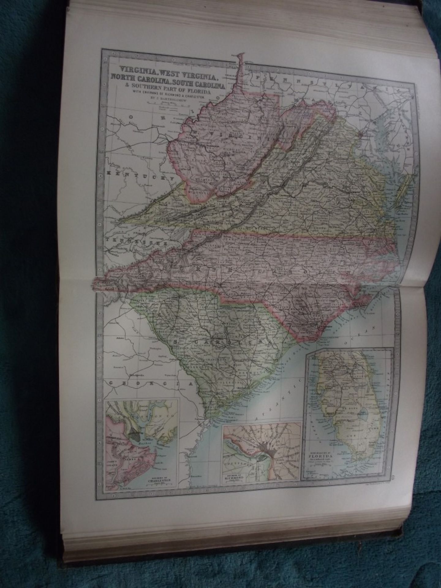 The Library Reference Atlas of the World -John Bartholomew -Macmillan & Co 1890 - Image 18 of 27