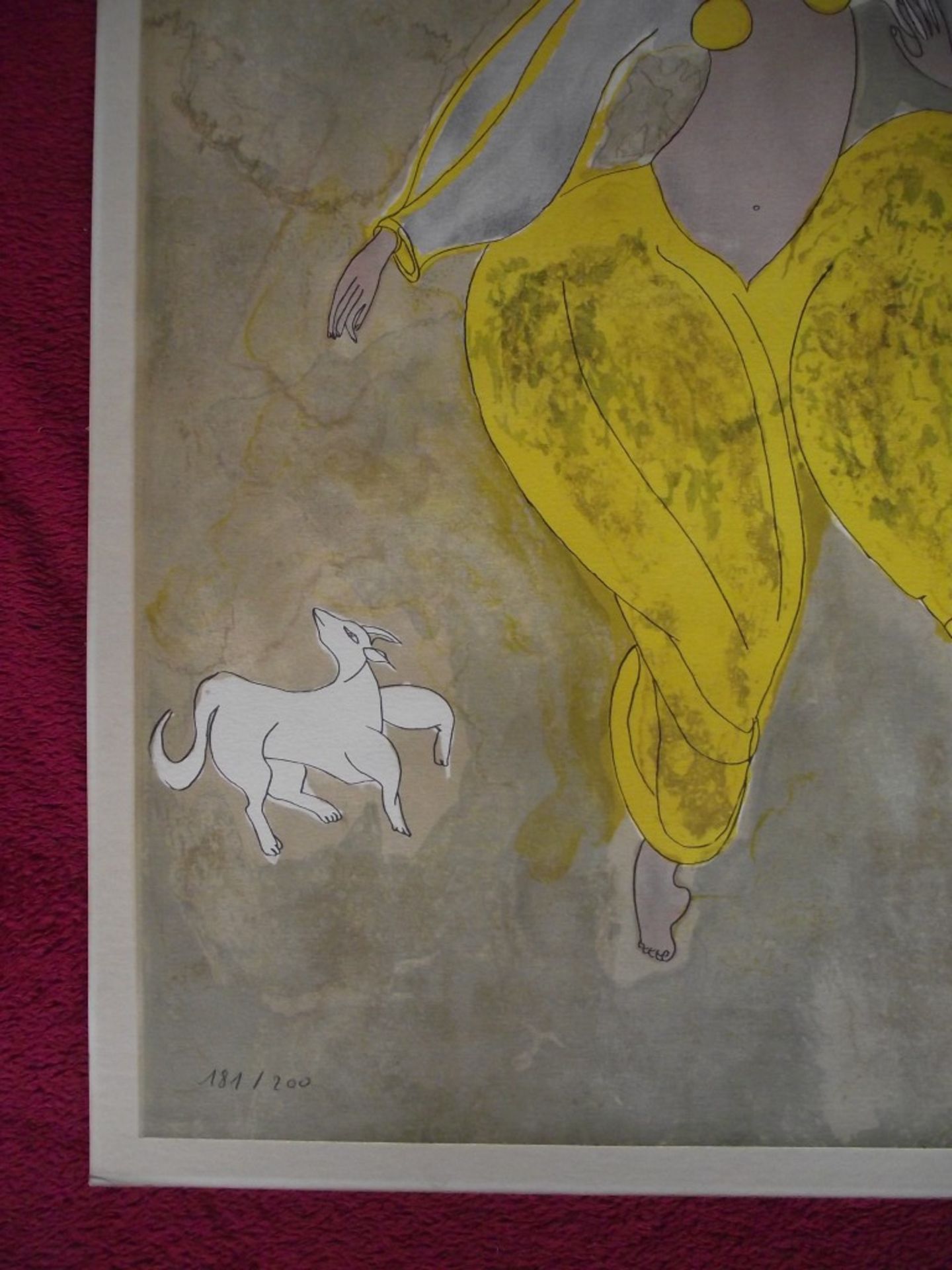 Linda Le Kinff - Signed Limited Edition 181/200 Lithograph ""Danseuse Et Chien"" - Image 5 of 19