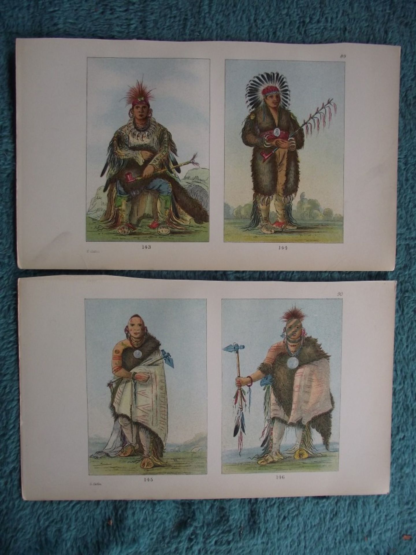 65 X book plates - George Catlin - Illustrations of the North American Indians - Circa 1876 - Image 25 of 40