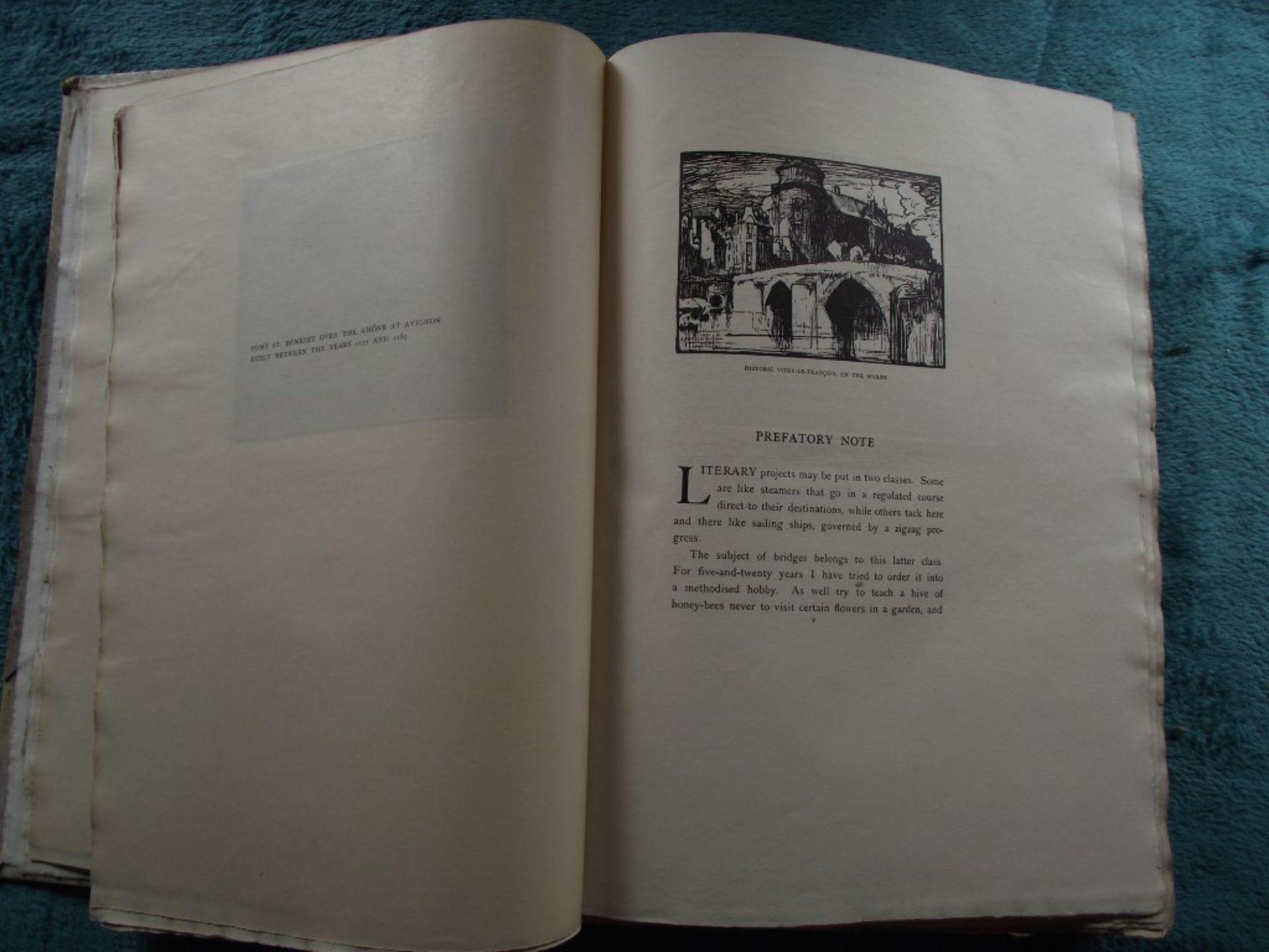 A Book of Bridges by Frank Brangwyn & Walter Shaw Sparrow - Ltd. Edit. 17/75 with Signed Lithograph. - Image 15 of 64