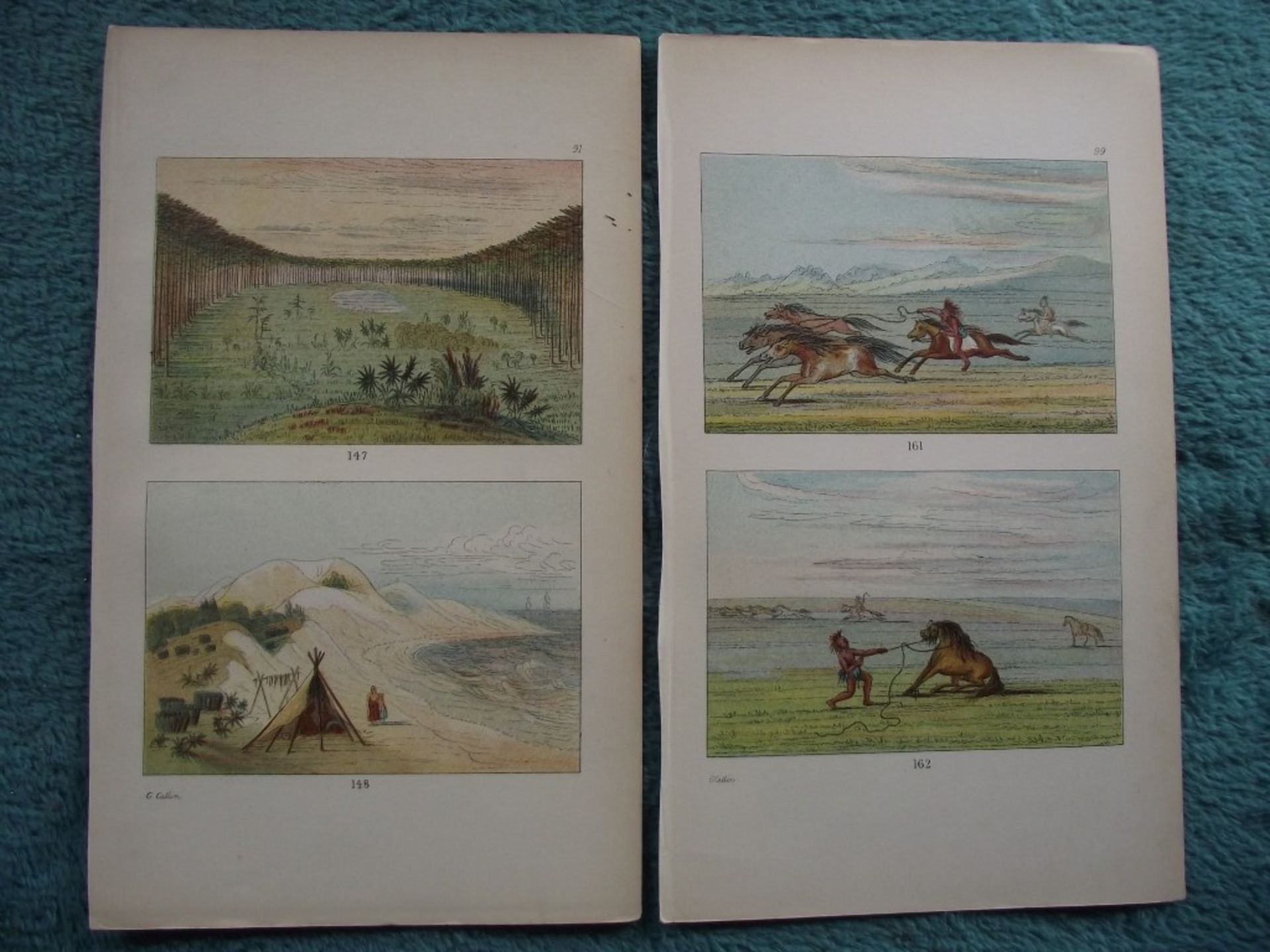 65 X book plates - George Catlin - Illustrations of the North American Indians - Circa 1876 - Image 15 of 40