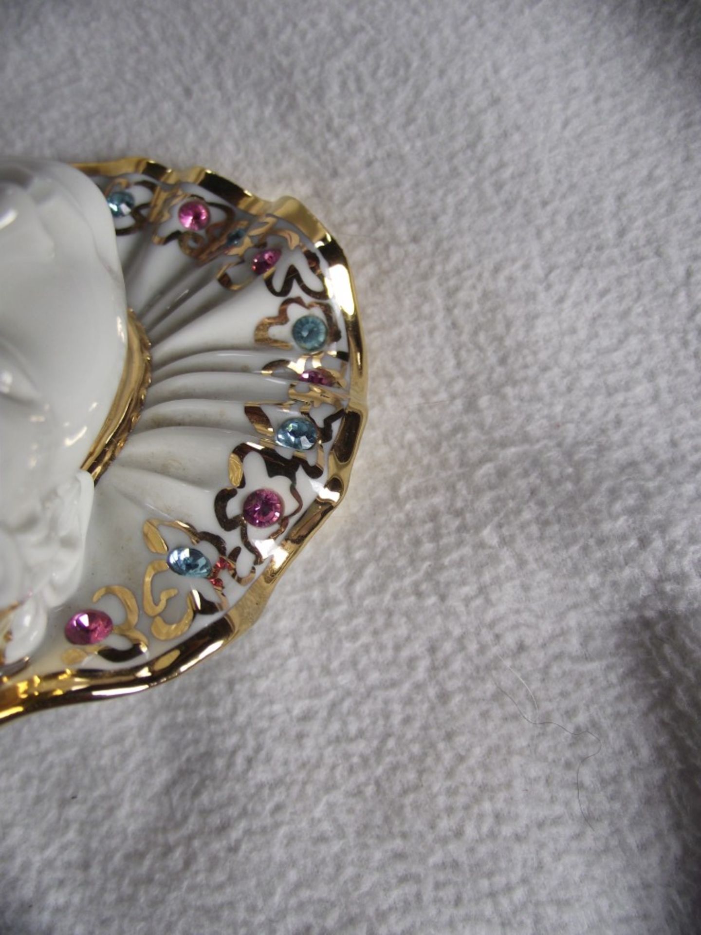 1980's Limoges Pierrot Clown With Swarovski Crystal Teardrop & 24k Gold Detail. - Image 12 of 15