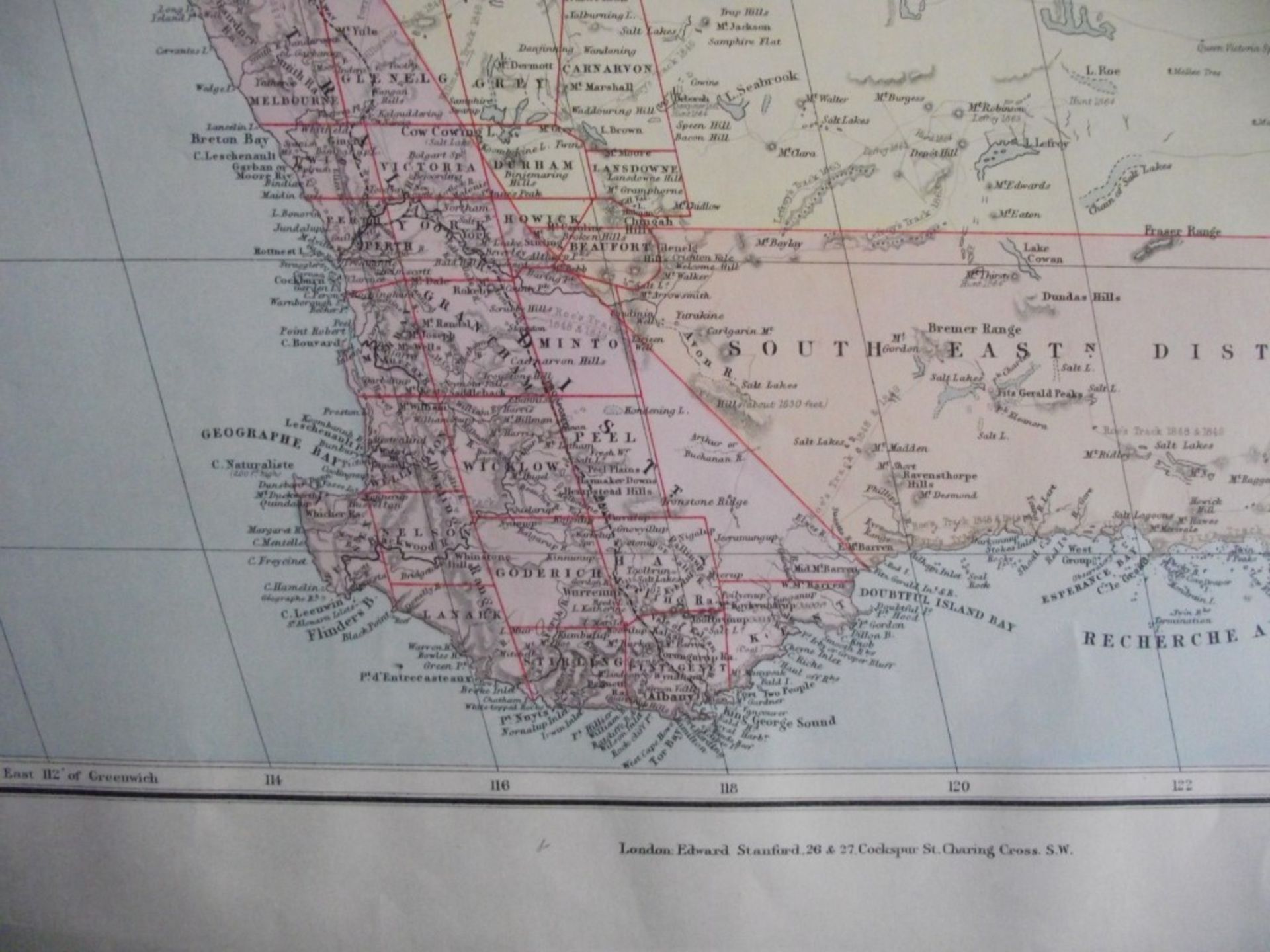 9 X Antique Edward Standford's London Atlas Maps - Australia - World - Circa 1880's - Image 32 of 36