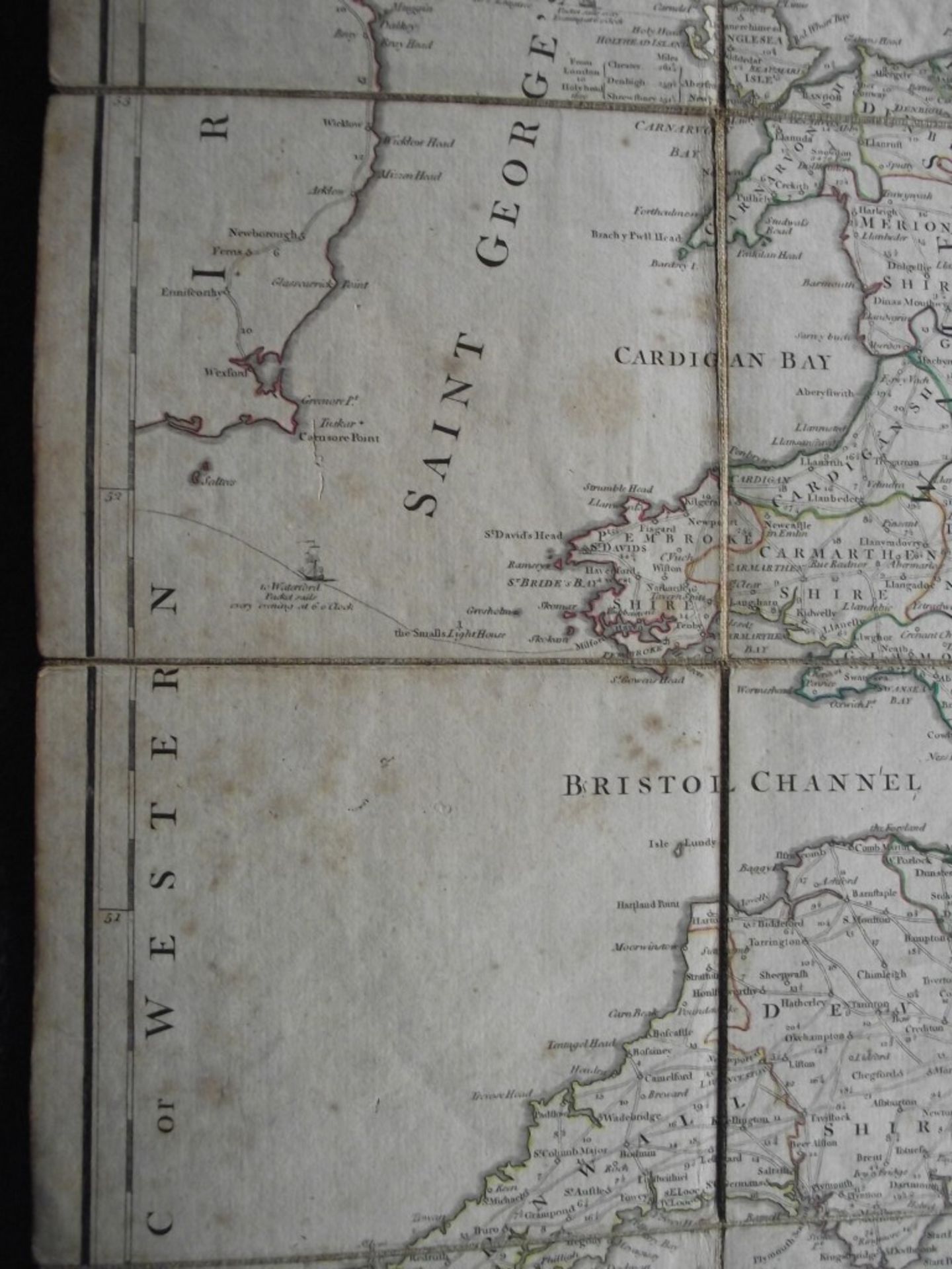 A New Map of the Roads of Ireland and Scotland - by Laurie & Whittle - 12th May 1794 - Original c... - Image 14 of 31