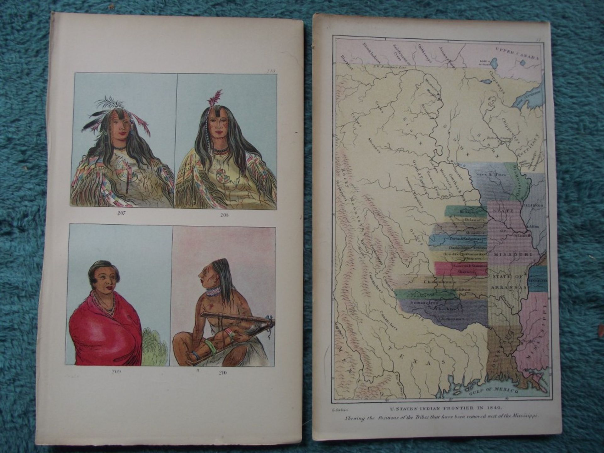 65 X book plates - George Catlin - Illustrations of the North American Indians - Circa 1876 - Image 2 of 40