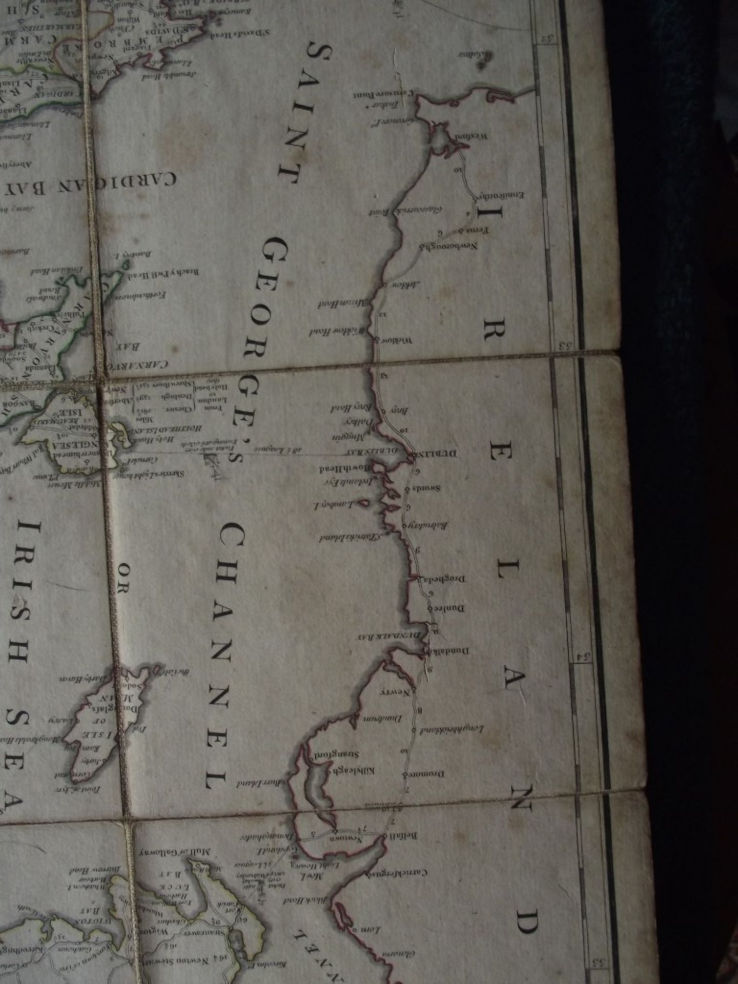 A New Map of the Roads of Ireland and Scotland - by Laurie & Whittle - 12th May 1794 - Original c... - Image 15 of 31
