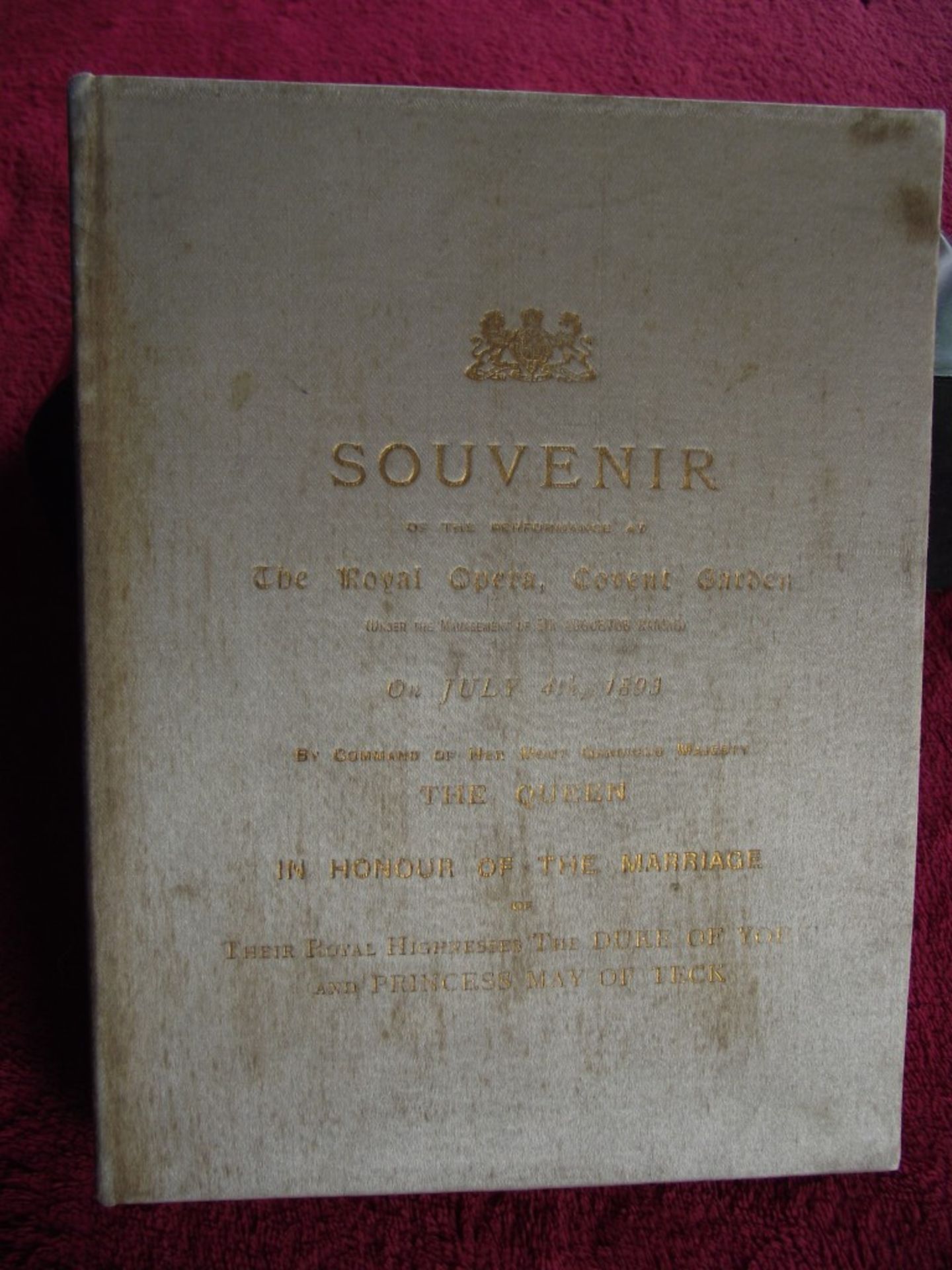 Souvenir of the Performance at the Royal Opera, Covent - July 4th, 1893 - Image 18 of 20