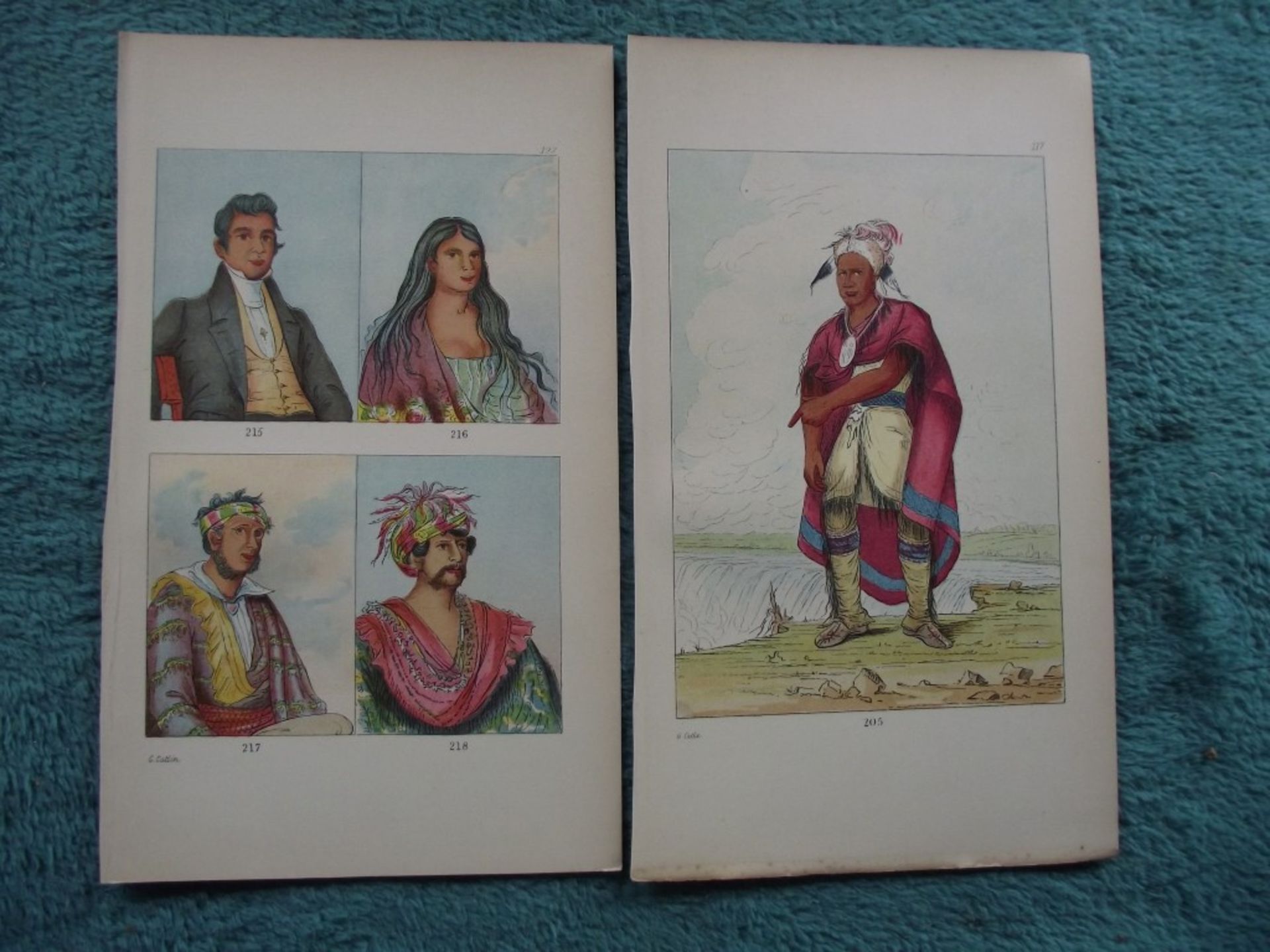 65 X book plates - George Catlin - Illustrations of the North American Indians - Circa 1876 - Image 9 of 40