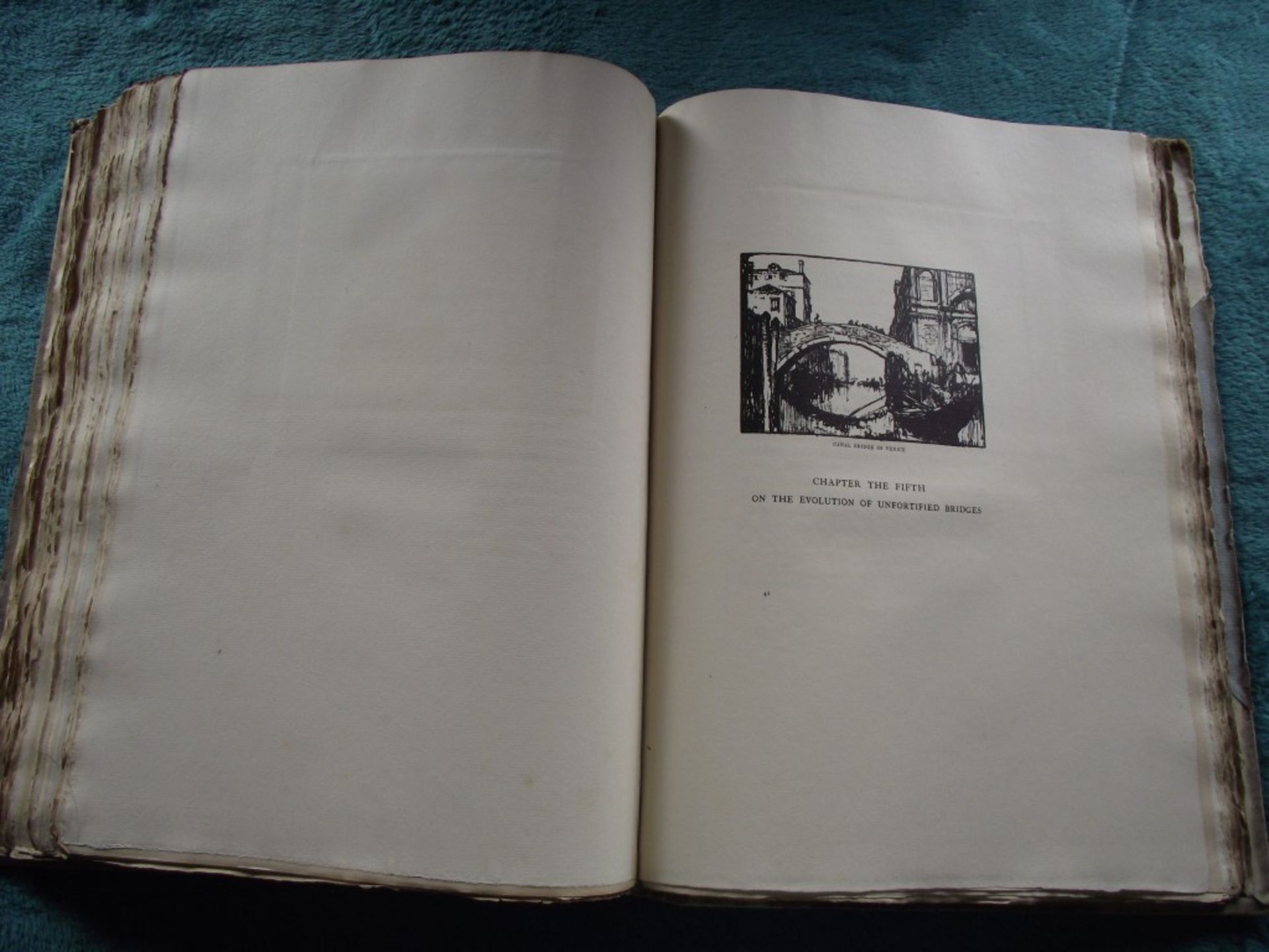 A Book of Bridges by Frank Brangwyn & Walter Shaw Sparrow - Ltd. Edit. 17/75 with Signed Lithograph. - Image 56 of 64