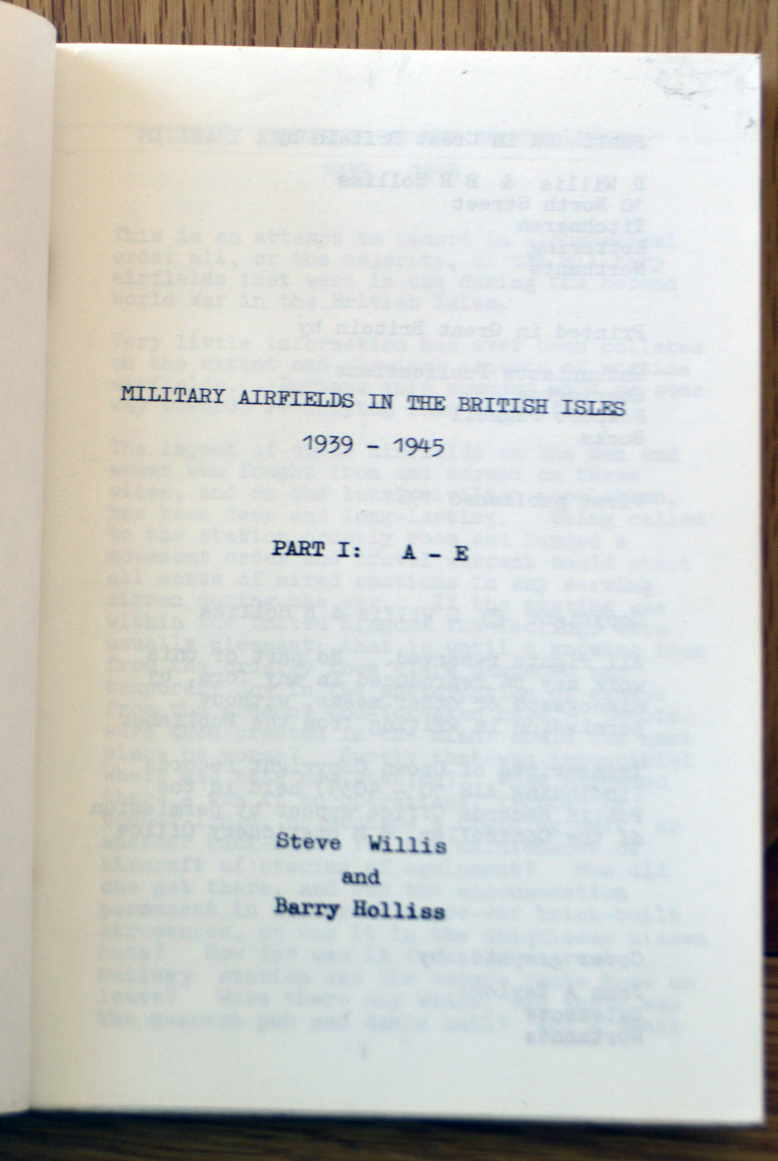 MILITARY AIRFIELDS in the BRITISH ISLES 1939-1945 original 1st editions in 3 parts - Image 4 of 16