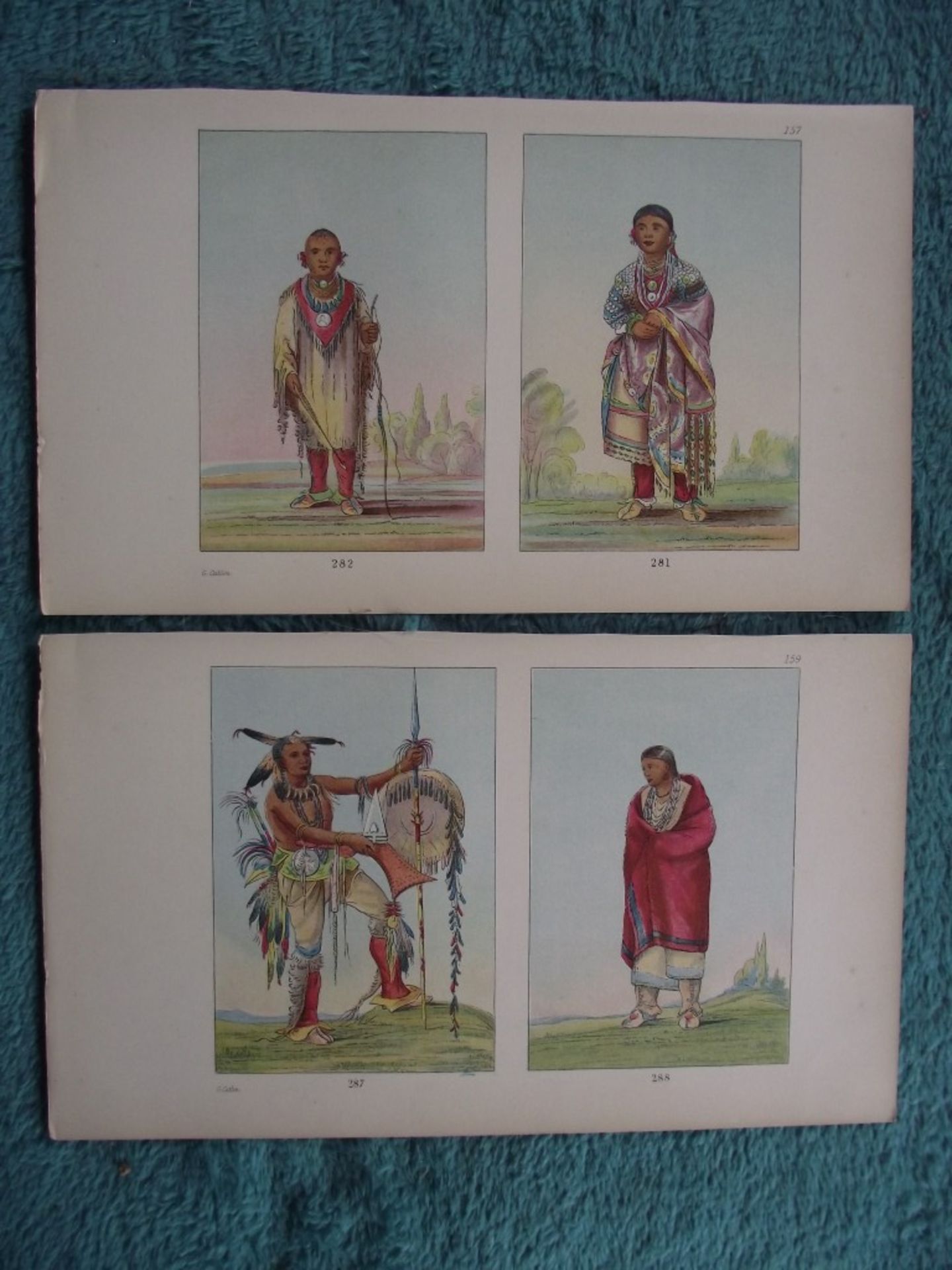 65 X book plates - George Catlin - Illustrations of the North American Indians - Circa 1876 - Image 11 of 40