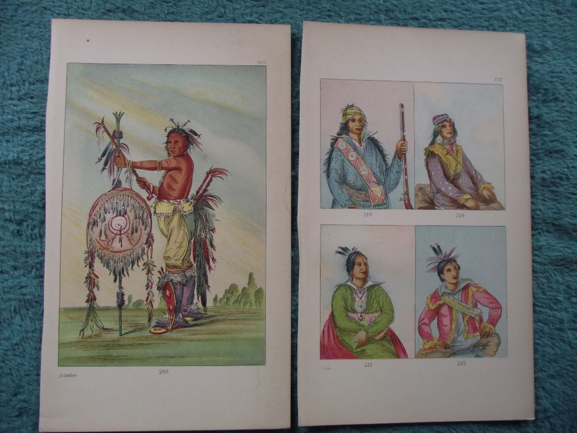 65 X book plates - George Catlin - Illustrations of the North American Indians - Circa 1876 - Image 3 of 40