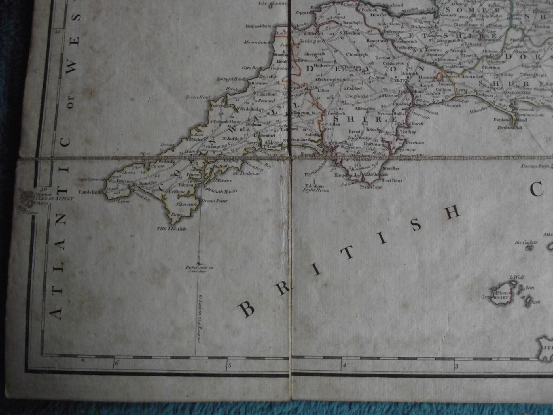 A New Map of the Roads of Ireland and Scotland - by Laurie & Whittle - 12th May 1794 - Original c... - Image 13 of 31