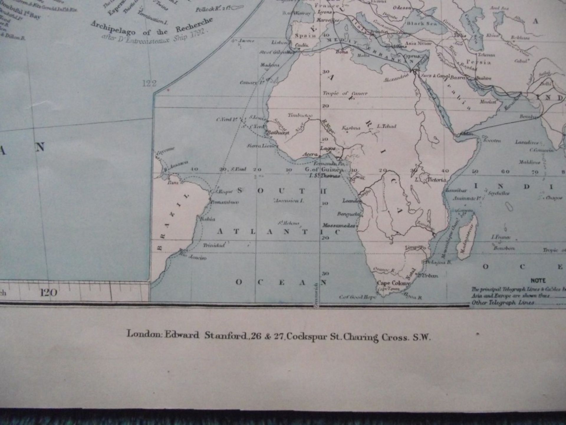 9 X Antique Edward Standford's London Atlas Maps - Australia - World - Circa 1880's - Image 7 of 36