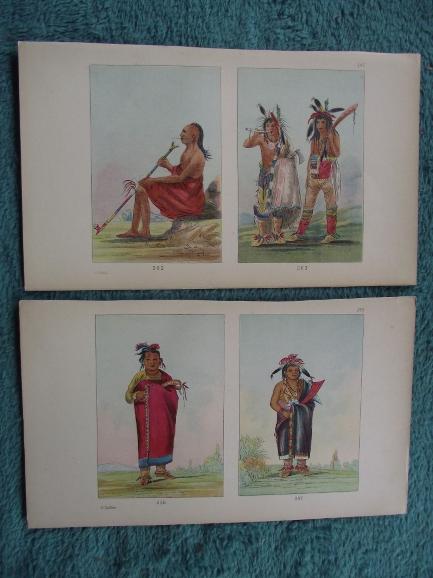 65 X book plates - George Catlin - Illustrations of the North American Indians - Circa 1876 - Image 7 of 40