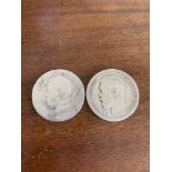 Two Imperial Russian Silver Kopeck Coins 1897 & 1899