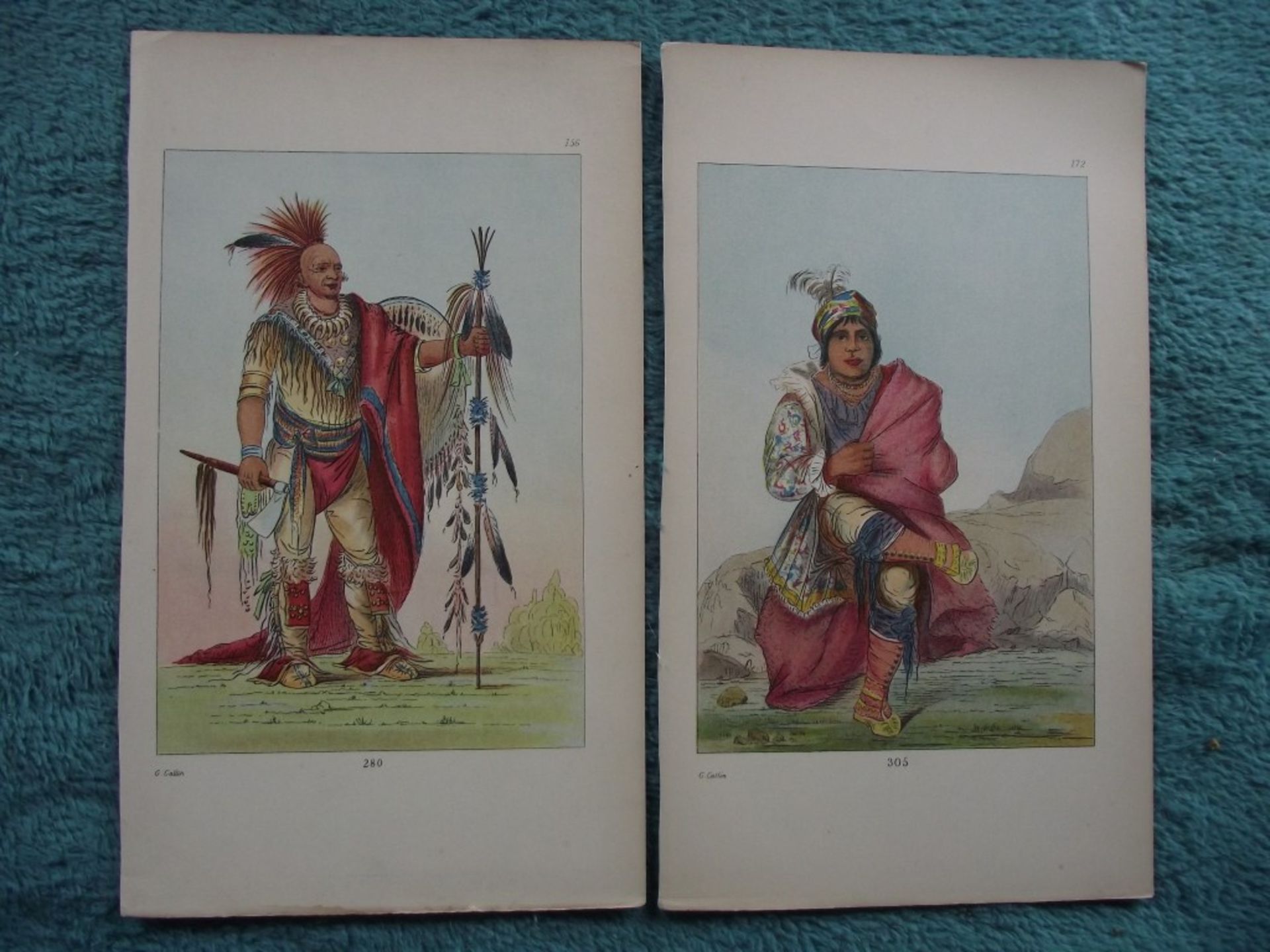 65 X book plates - George Catlin - Illustrations of the North American Indians - Circa 1876 - Image 12 of 40