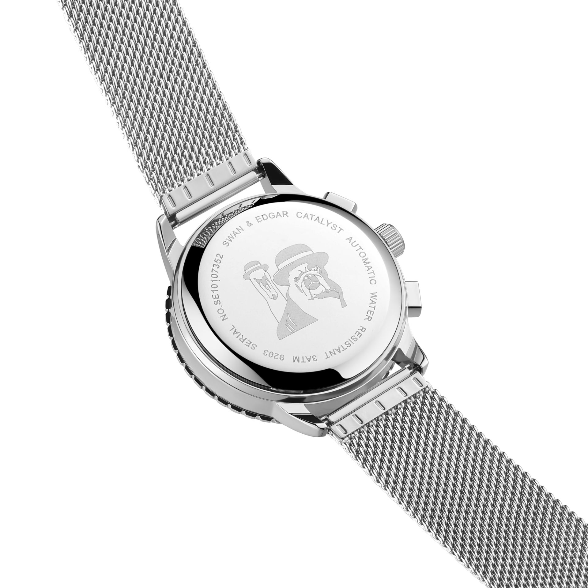 Limited Edition Swan & Edgar Catalyst Automatic silver red - FREE DELIVERY & 5 YEAR WARRANTY - Image 3 of 5