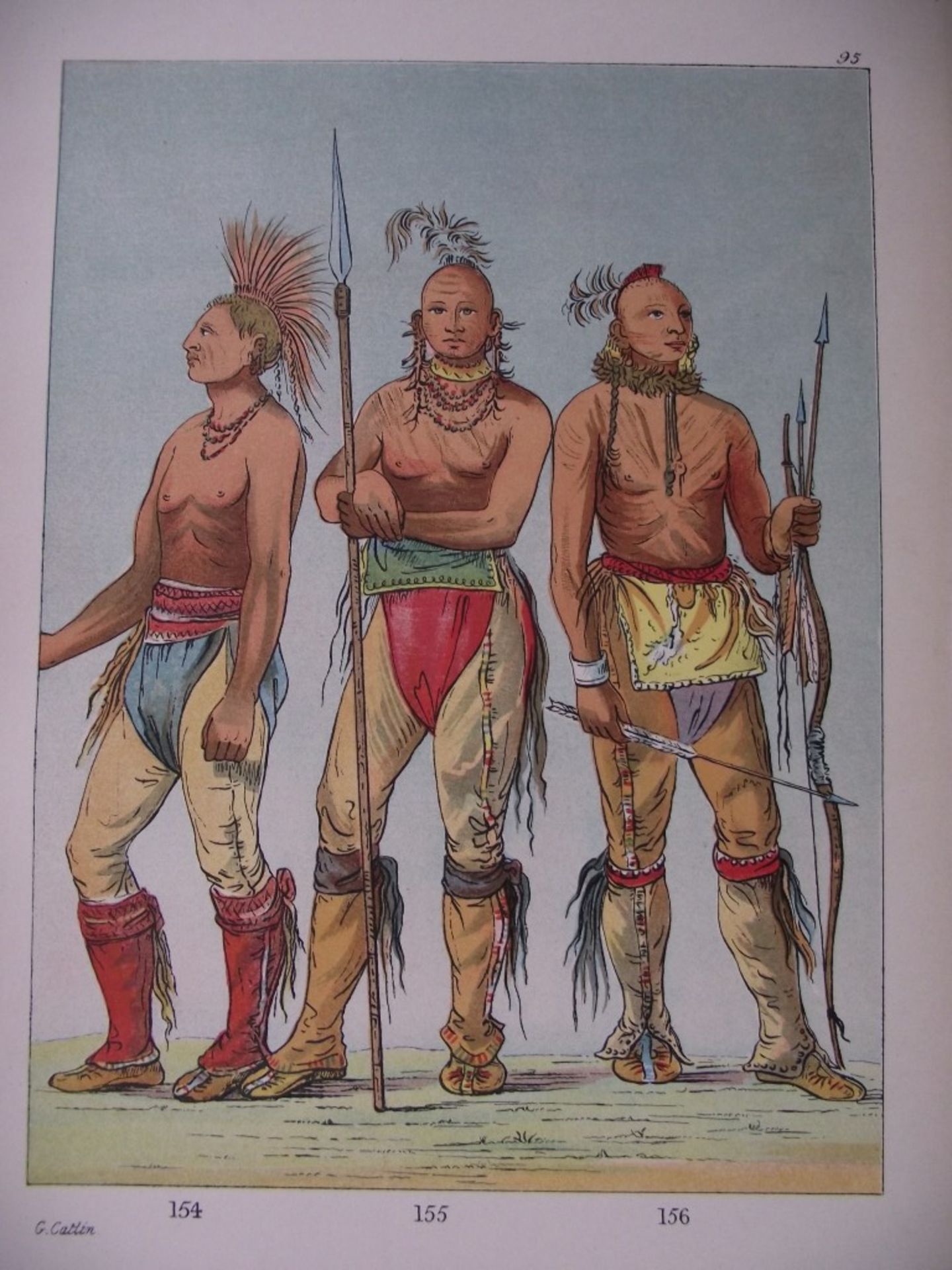 65 X book plates - George Catlin - Illustrations of the North American Indians - Circa 1876 - Image 31 of 40