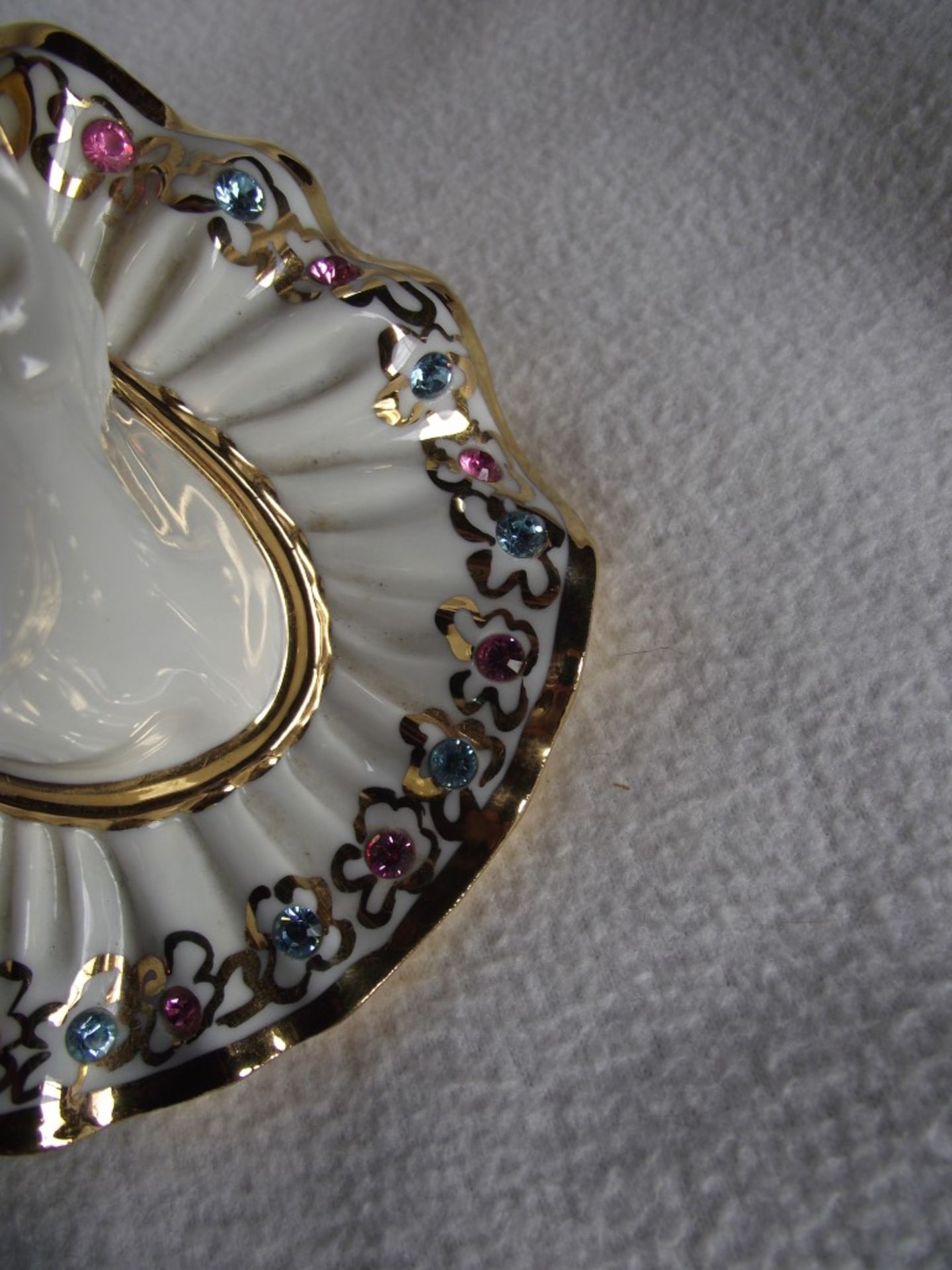 1980's Limoges Pierrot Clown With Swarovski Crystal Teardrop & 24k Gold Detail. - Image 10 of 15