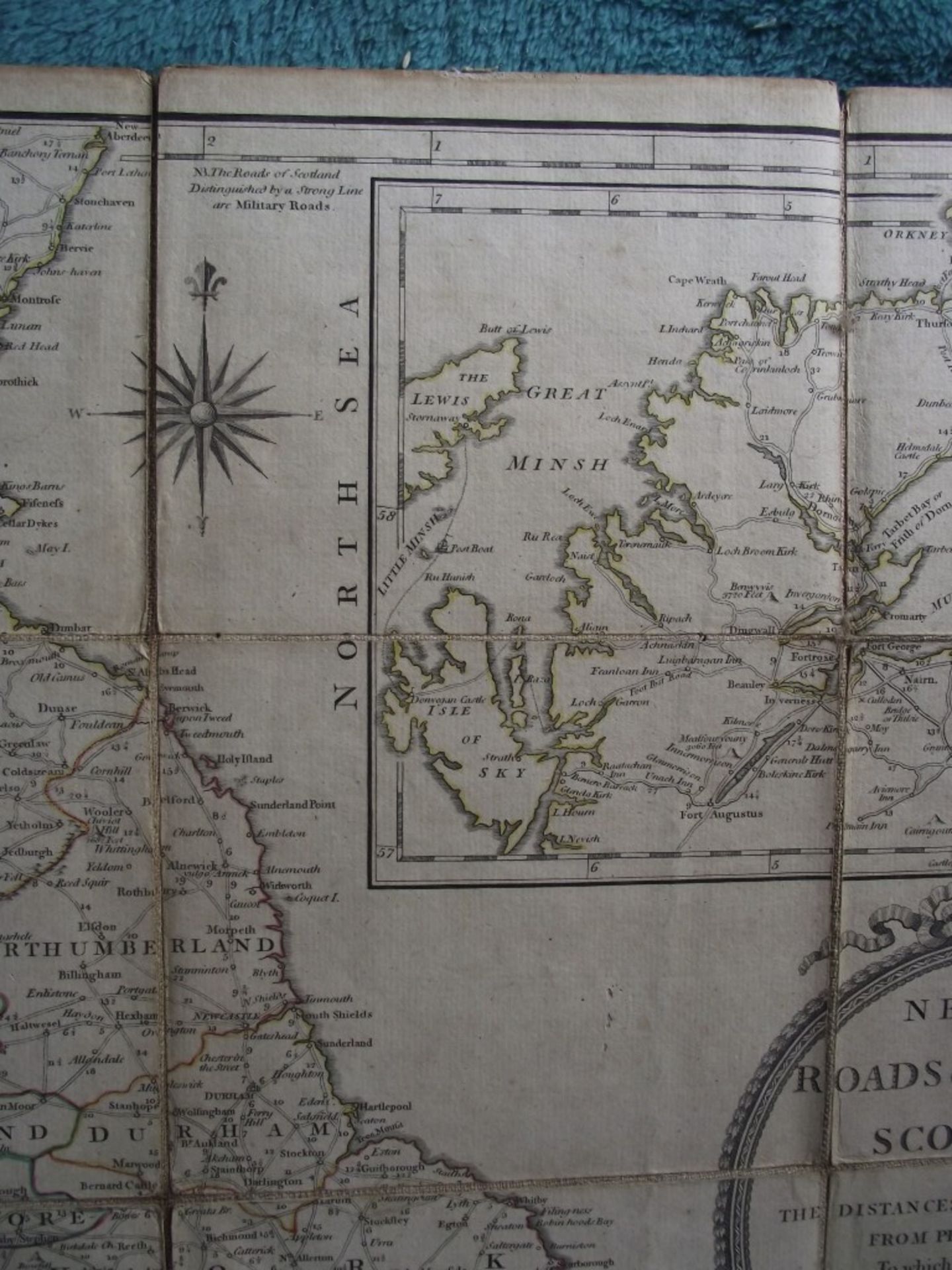 A New Map of the Roads of Ireland and Scotland - by Laurie & Whittle - 12th May 1794 - Original c... - Image 8 of 31
