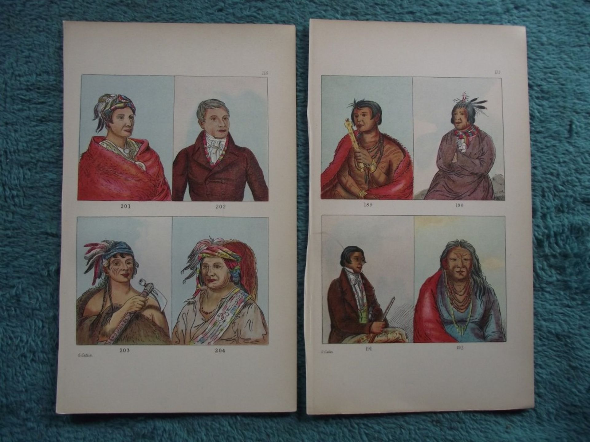 65 X book plates - George Catlin - Illustrations of the North American Indians - Circa 1876 - Image 21 of 40