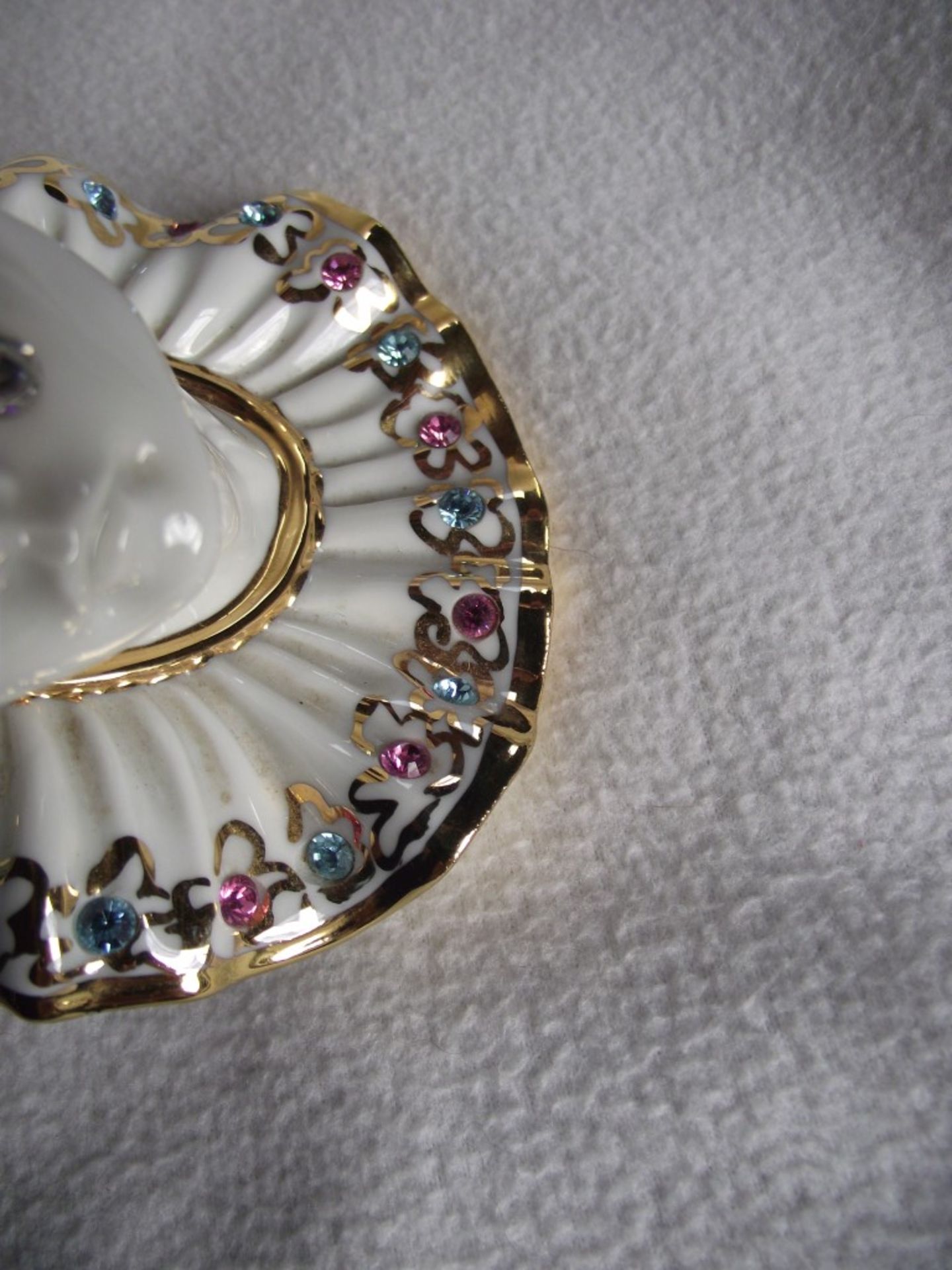 1980's Limoges Pierrot Clown With Swarovski Crystal Teardrop & 24k Gold Detail. - Image 11 of 15