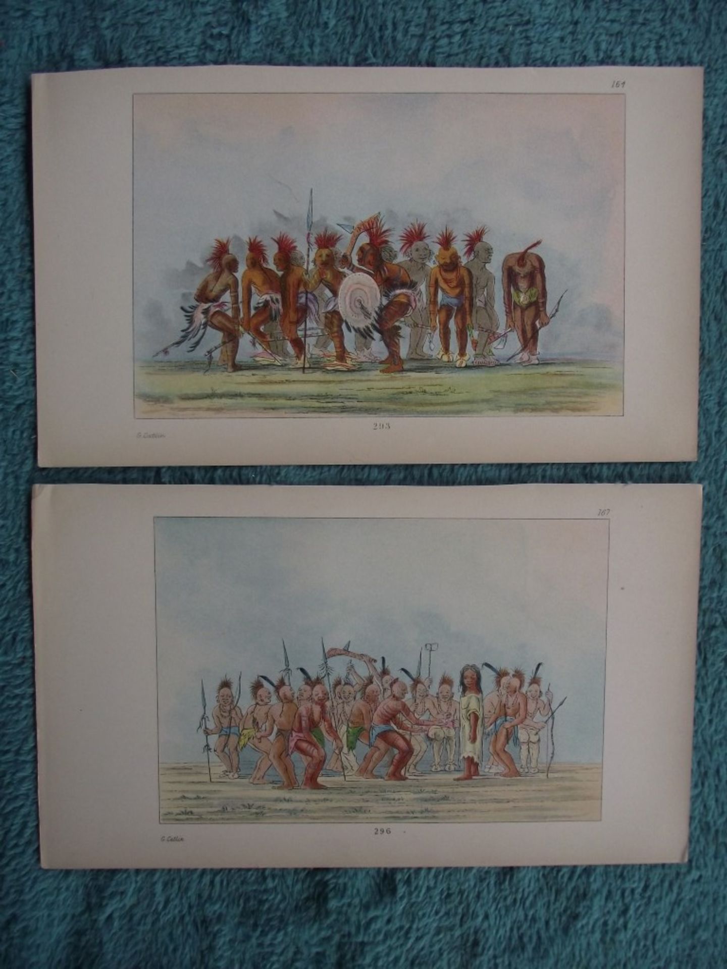 65 X book plates - George Catlin - Illustrations of the North American Indians - Circa 1876 - Image 29 of 40