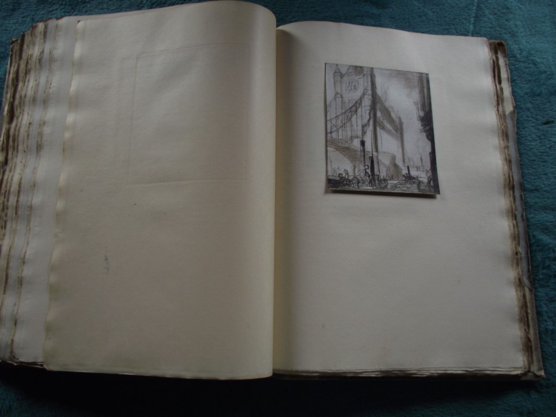 A Book of Bridges by Frank Brangwyn & Walter Shaw Sparrow - Ltd. Edit. 17/75 with Signed Lithograph. - Image 55 of 64