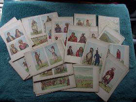 65 X book plates - George Catlin - Illustrations of the North American Indians - Circa 1876
