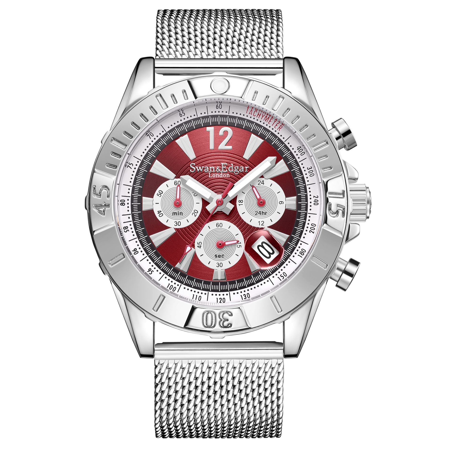 Ltd Ed Swan & Edgar Honour Mechanical Quartz Hybrid silver cherry - FREE DELIVERY & 5 YEAR WARRA...