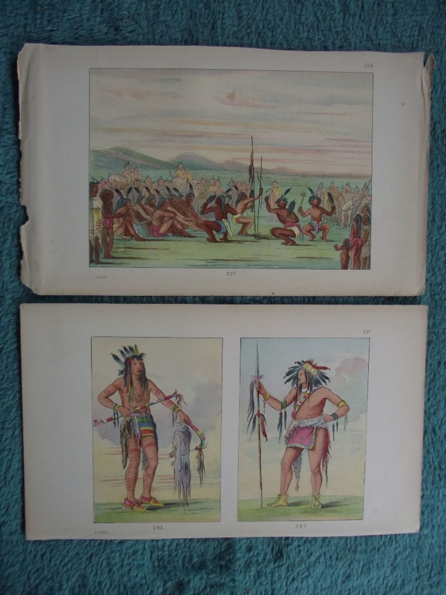 65 X book plates - George Catlin - Illustrations of the North American Indians - Circa 1876 - Image 16 of 40