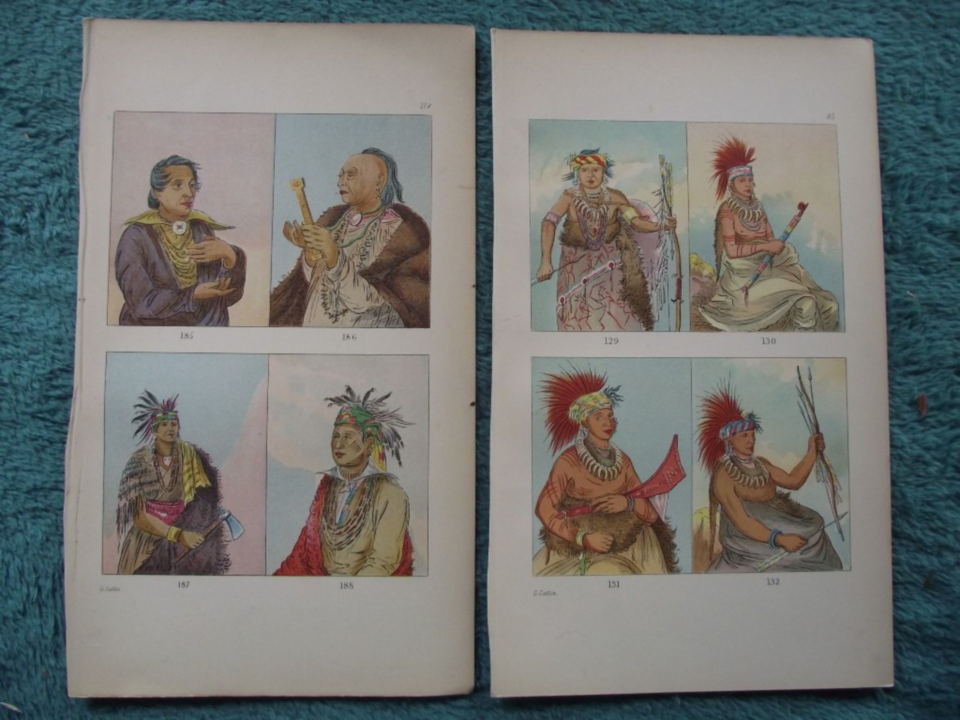 65 X book plates - George Catlin - Illustrations of the North American Indians - Circa 1876 - Image 4 of 40