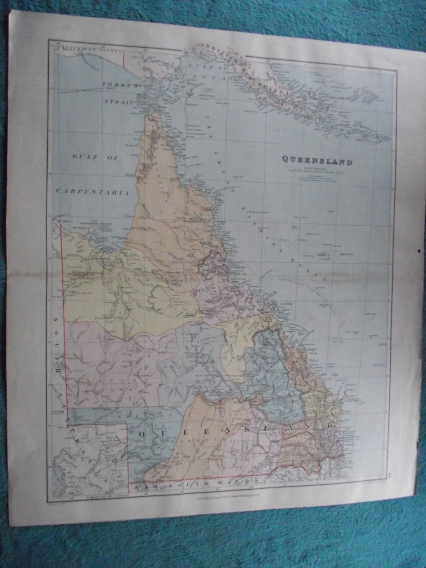 9 X Antique Edward Standford's London Atlas Maps - Australia - World - Circa 1880's - Image 18 of 36