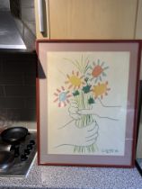 Picasso Print Flowers