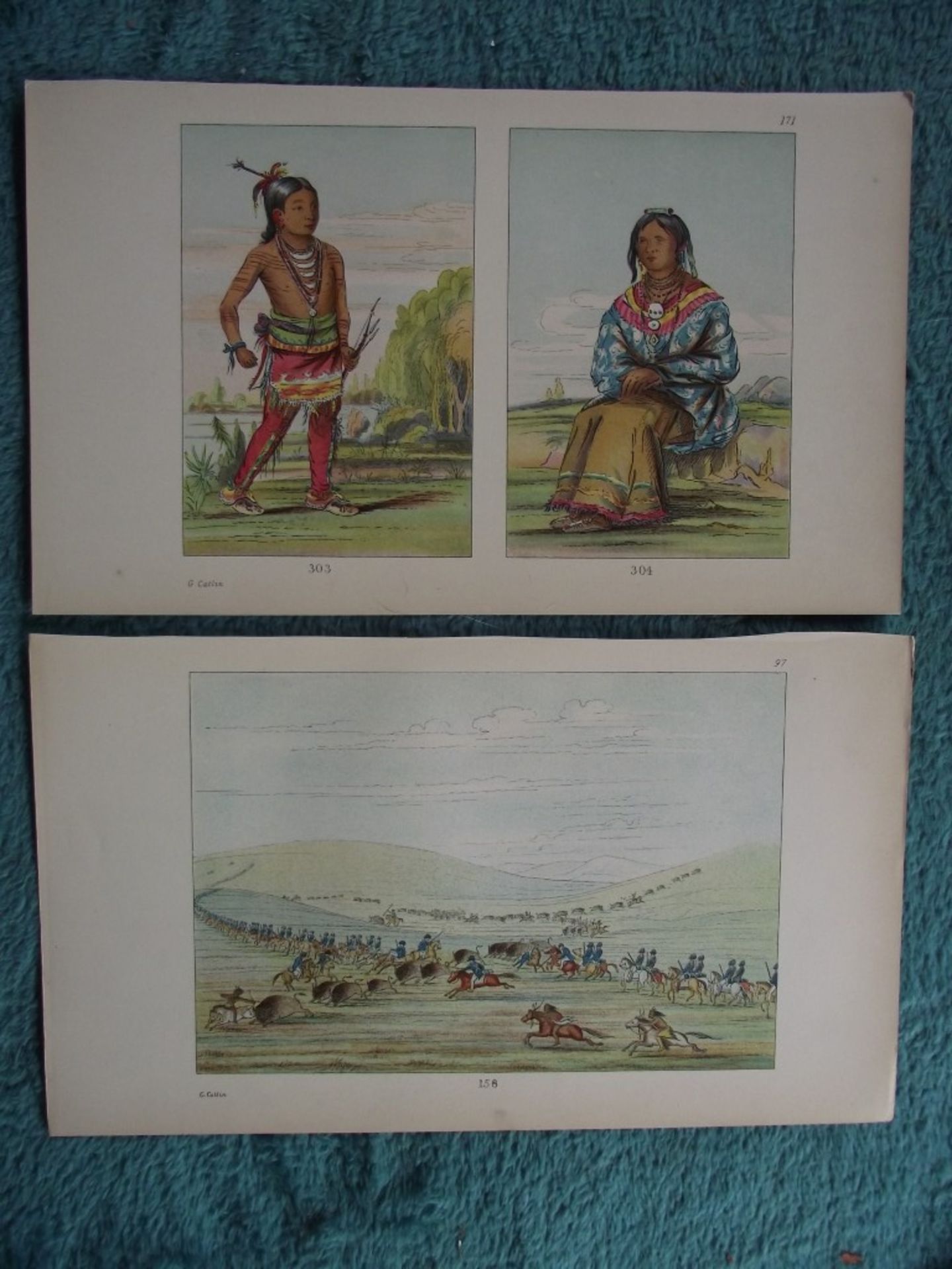 65 X book plates - George Catlin - Illustrations of the North American Indians - Circa 1876 - Image 13 of 40