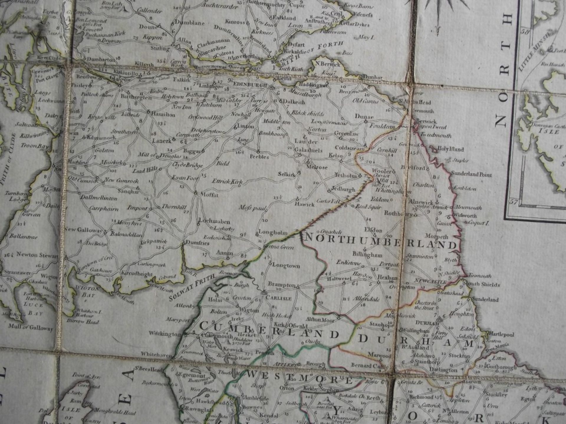 A New Map of the Roads of Ireland and Scotland - by Laurie & Whittle - 12th May 1794 - Original c... - Image 19 of 31