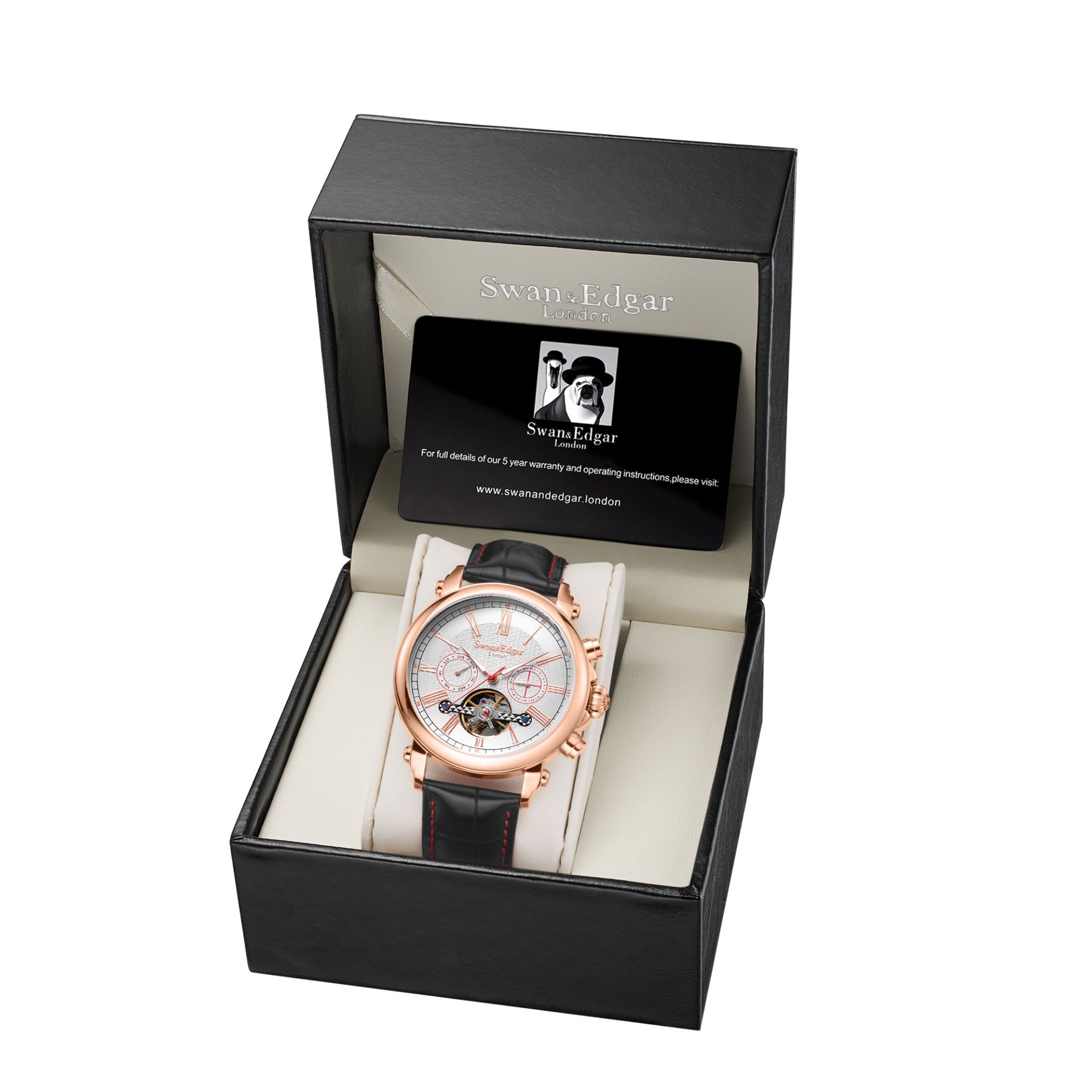 Limited Edition Swan & Edgar Scholar Automatic rose white - FREE DELIVERY & 5 YEAR WARRANTY - Image 2 of 5