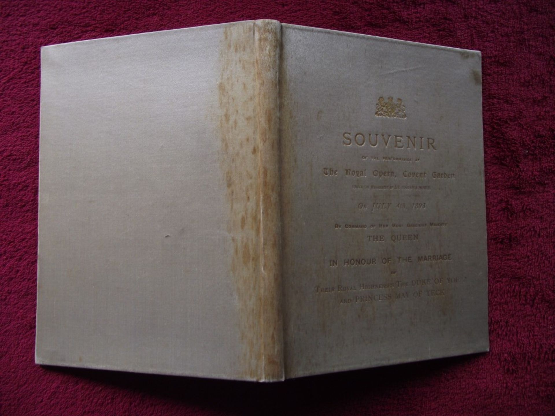 Souvenir of the Performance at the Royal Opera, Covent - July 4th, 1893 - Image 12 of 20