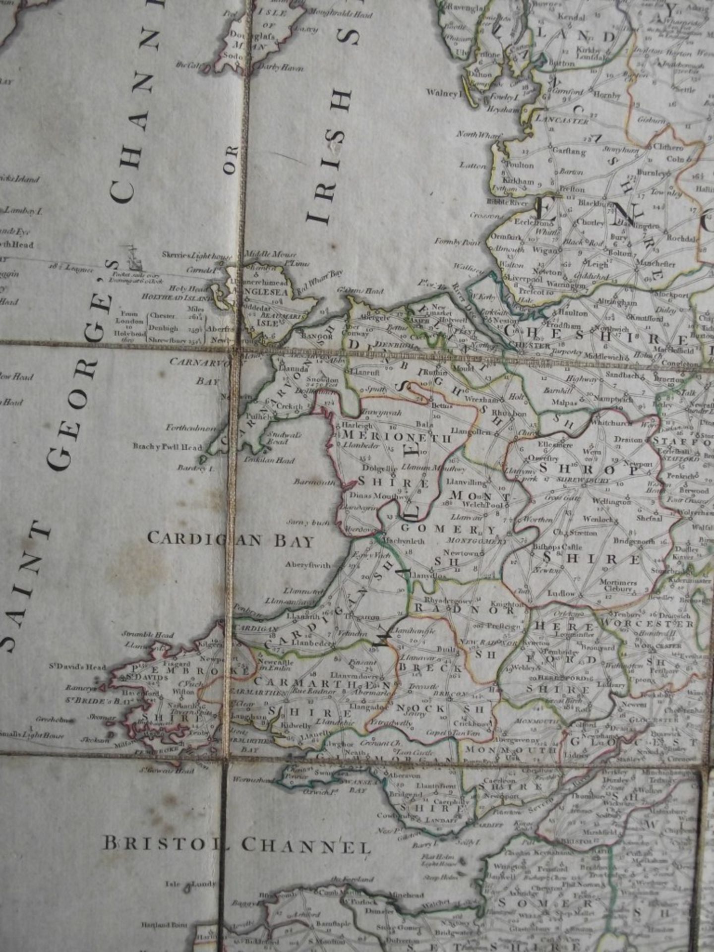 A New Map of the Roads of Ireland and Scotland - by Laurie & Whittle - 12th May 1794 - Original c... - Image 25 of 31