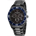 Emporio Armani AR1429 Men's Black Ceramica Chronograph Watch