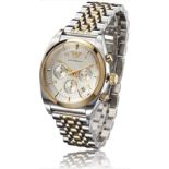 Emporio Armani AR0396 Men's two Tone Gold & Silver Quartz Chronograph Watch