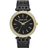 Michael Kors MK3322 Darci Gold & Black Stainless Steel Ladies Watch